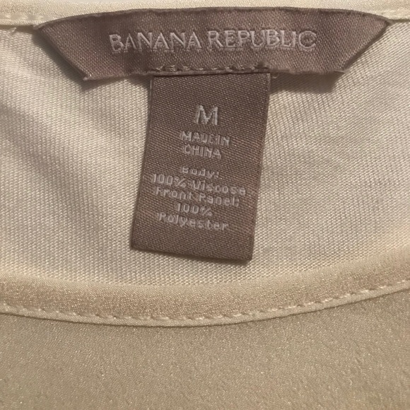 Banana Republic, Fabric Blocked Hi-Low Hem Blouse - Picture 6 of 6